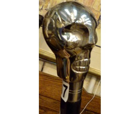 WALKING STICK. Walking stick with skull handle