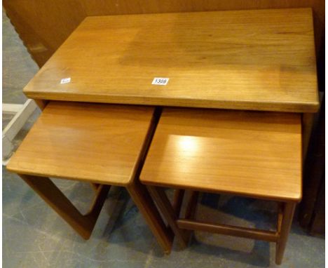 G PLAN TABLES. G Plan nest of two tables under a folding table