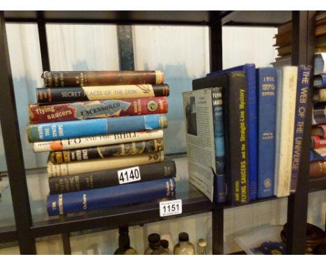 UFO BOOKS. Fifteen books on UFOs and Flying Saucers