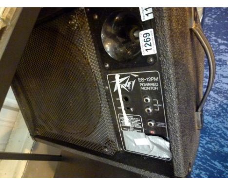 PEAVEY MONITOR SPEAKER. Peavey model ES-12PM powered monitor speaker
