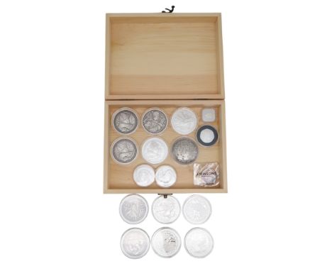 A lot of various collector's silver coins approximate weight 750 grams Condition Report:Available upon request