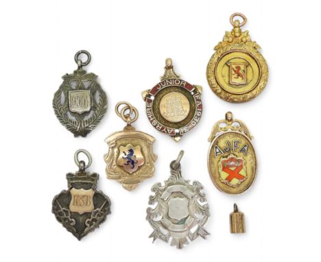 Willie Graham of Dalry Thistle F.C. - four 9ct gold winners medals, comprising a medal by J. McMenamin, Birmingham, 1930, eng