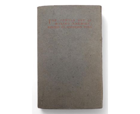 Whistler (James Abbott McNeill)&nbsp;The Gentle Art of Making Enemies Edited by Sheridan Ford, New York, Frederick Stokes &am