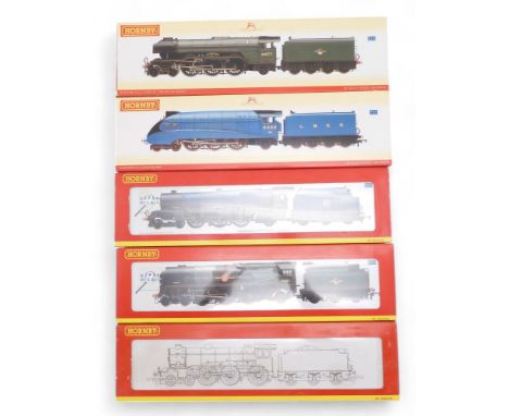 Hornby 00-gauge R2448 BR 4-6-2 Princess Royal Class 'Lady Patricia' Weathered, R2339 LNER 4-6-2 Class A4 'Mallard', BR 4-6-2 