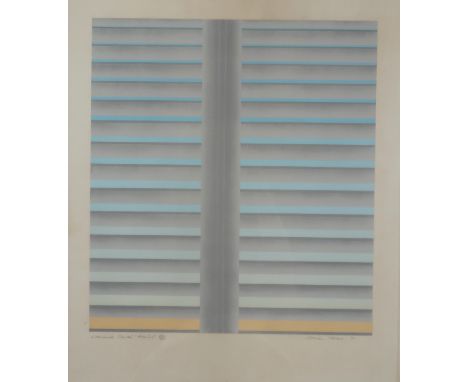 NORMAN STEVENS (ENGLISH 1937-1988) &nbsp;LOUVERED SHUTTER &nbsp;Lithograph, signed lower right, dated (19)71, dated 47/65 &nb