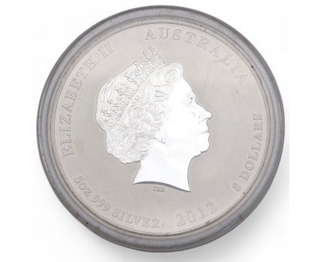 Elizabeth II&nbsp;(1952-2022) 2012 5 oz silver coin Year Of The Dragon Condition Report:Available upon request