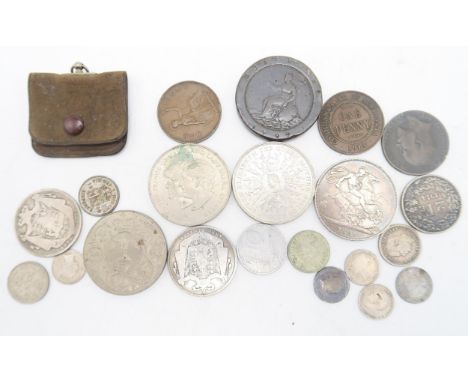 George IV&nbsp;(1820-1830) 1 Crown 1821 Obverse Laureate portrait of King George IV left, legend around GEORGIUS IIII D: G: B