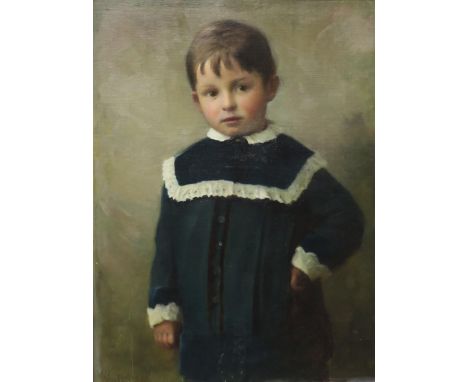 WILLIAM PRATT (SCOTTISH 1854-1936) &nbsp;PORTRAIT OF YOUNG BOY &nbsp;Oil on canvas, signed lower left, dated 1888, 40 x 30cm 