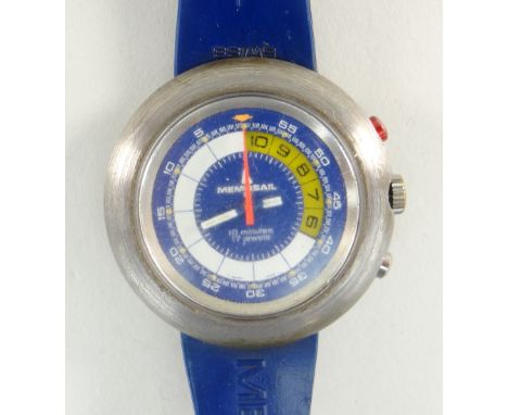 VINTAGE MEMOSAIL REGATTA COUNTDOWN CHRONOGRAPH GENT'S WRISTWATCH, circa 1970's in Longines boxYes the watch is in working ord