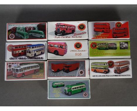 Little Bus Company - A collection of 10 x resin model bus kits in 1:76 scale including # DUP A Leyland Tiger PS1, # WULF Guy 