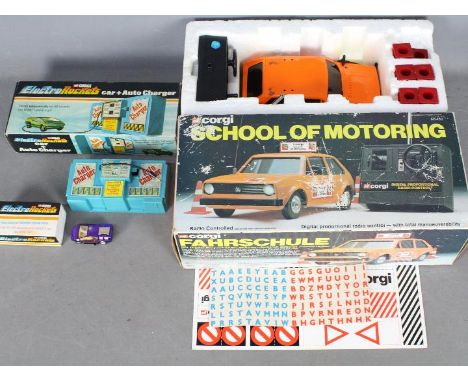 Corgi - Two boxed vintage toys from Corgi. Lot includes M5450 'School of Motoring' Radio Controlled VW Golf which appears in 