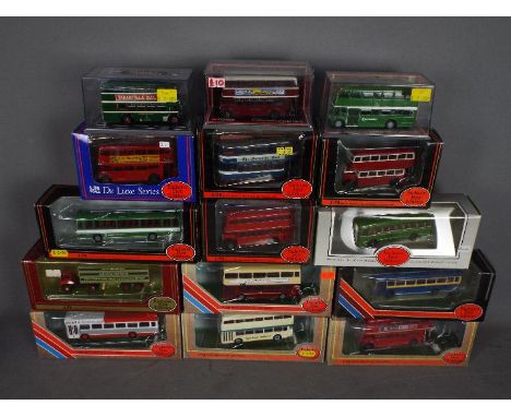 EFE, Corgi Original Omnibus - A flotilla of 15 boxed diecast model vehicles in 1:76 scale. Lot includes EFE #31907 Limited Ed