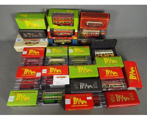 Britbus - Corgi - KMB - ABC - A collection of 19 x boxed bus models in various scales including # OM45112 Birmingham Corporat