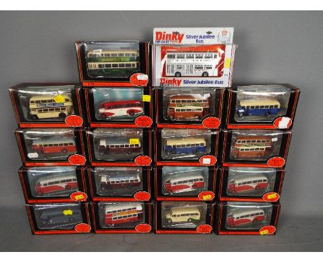 EFE - Dinky - A collection of 18 x boxed bus models in 1:76 scale including # 18304 Yorkshire Leyland Tiger Type A in WWII li