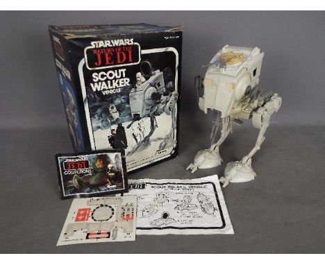 Star Wars, Palitoy - A boxed vintage Palitoy Star Wars ROTJ 'Scout Walker Vehicle' The walker shows signs of age and play but