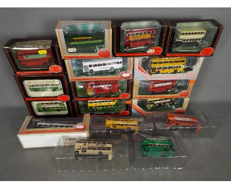 EFE - A group of 16 boxed bus models in 1:76 scale including # 23704 Roadcar Alexander Fleetline, # 25701, London Transport D