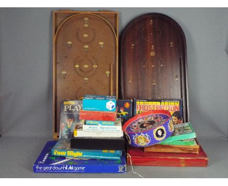 Waddingtons, Triang, Invicta, Peter Pan - A hoard of over 20 vintage board games, puzzles, card games plus a tin containing a