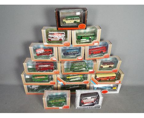 EFE - A fleet of 17 boxed diecast 1:76 scale model buses and commercial vehicles from EFE. Lot includes#18205 Park Royal Flee