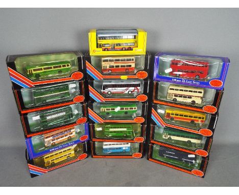 EFE - Corgi - A collection of 16 x boxed bus models in 1:76 scale including # 15106 Midland General Leyland National Mk1, # 1