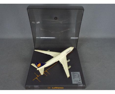 Herpa - Lufthansa - A limited edition 1:200 scale Boeing 747-400 registration number D-ABVC bound for Baden-Wurttemburg in a 