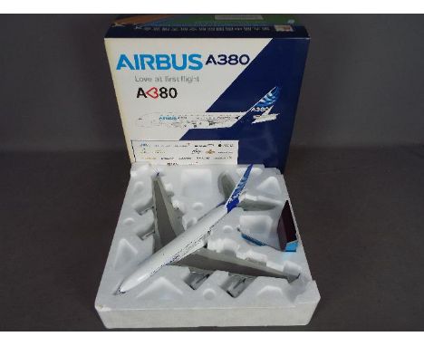 Phoenix House - An Airbus A380 in 1:200 scale with 'Love at first flight' livery and registration number F-WWDD from the 9th 