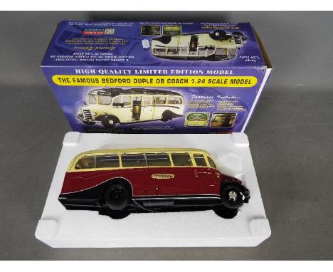 Original Classics - A 1:24 scale British Railways Bedford OB with functioning lights, the bus appears Mint with separate mirr