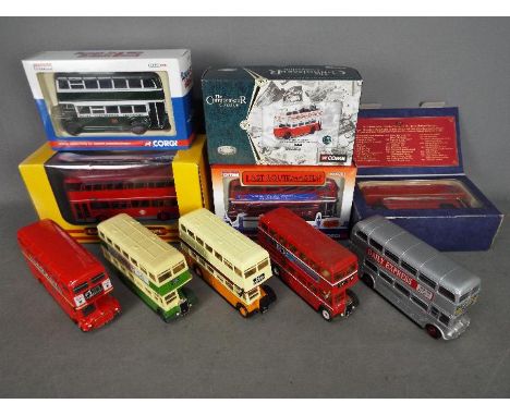 Corgi - CSM - A collection of 10 x 1:50 scale bus models, five are boxed and five loose including # CC25907 The Last Routemas