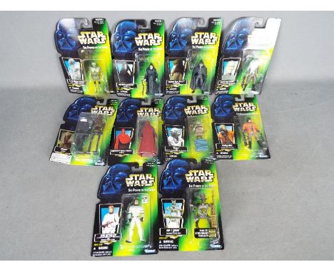 Kenner, Star Wars - A collection of 10 carded Star Wars The Power of the Force'  action figures from Kenner. Lot includes Luk