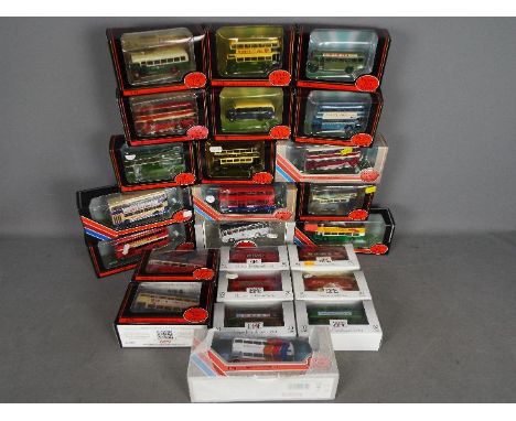 EFE - A collection of 24 x boxed bus models in 1:76 scale including # 18604 Crosville Bristol VR111 open top, # 15907 Lytham 