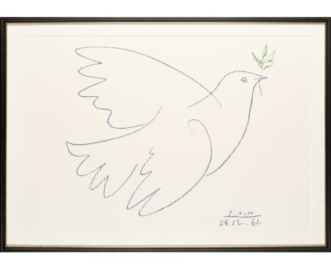 Pablo Picasso (1881- 1973)Colombe de la Paixsigned (printed in the plate)lithograph36 x 55cm; together with a further Picasso