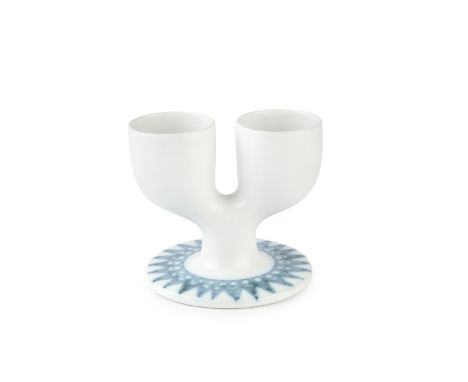 Troika, St Ives Double egg cupimpressed marks10cm high. 