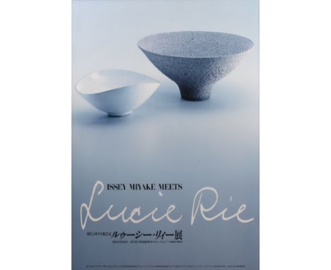Lucie Rie exhibition posterIssey Miyake meets Lucie Rie, 1989Produced to accompany the exhibition of Lucie Rie's work held at