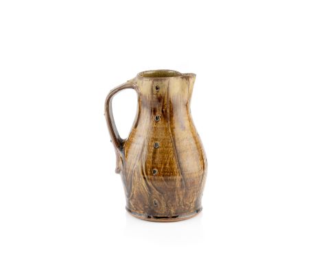 Phil Rogers (1951-2020) at Marston Pottery Jugwith iron slip glazeimpressed potter's and pottery seal marks to the footrim/ba