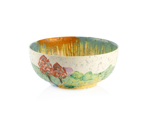 Clarice Cliff (1899-1972)BowlPatina, Country, Bizarre rangeprovisional patent mark '23385' and marked to the base21cm diamete