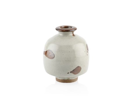 Jason Wason (b.1946) at Leach Pottery Vasestoneware with applied glazeimpressed potter's seal marks to the foot14cm high.  Mi
