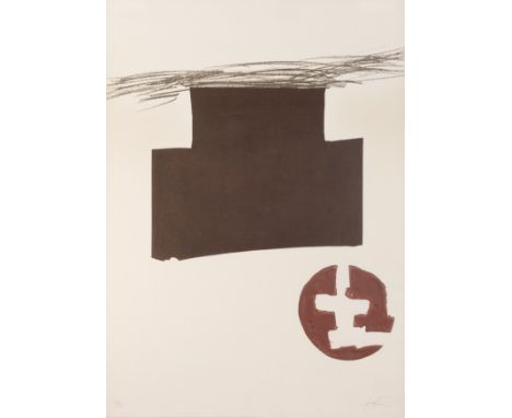 Antoni Tapies (1923-2012)Lithograph for the poster of Joan Miro Foundation Exhibition, 197691/99, signed and numbered in penc