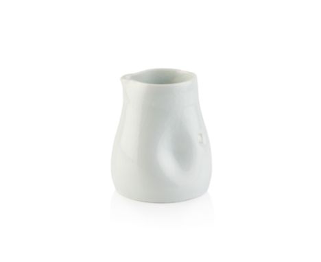 Edmund de Waal (b.1964)Jugporcelain, with a celadon crackled glaze and indented detailimpressed potter's seal9.5cm high.