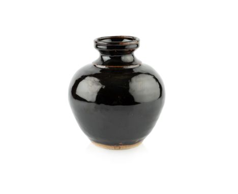 Ursula Mommens (1908-2010)Vasetenmoku glazeimpressed potter's seal16cm high.  Overall, good condition without damage or resto