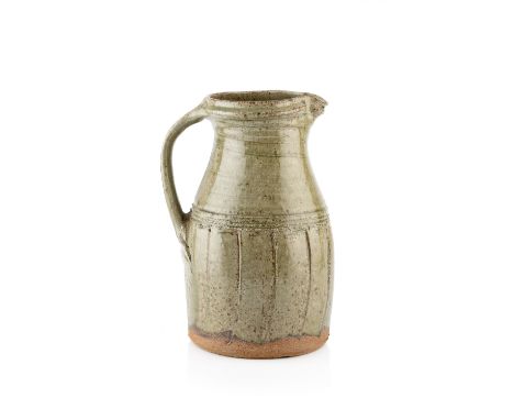 Jim Malone (b.1946) Large jugash glazed stoneware, with incised decorationimpressed potter's seal mark to the footrim30cm hig