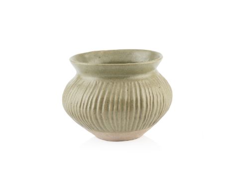 Katharine Pleydell-Bouverie (1895-1985) Globular vase or bowlceladon glazeimpressed potter's mark near the base, incised mark