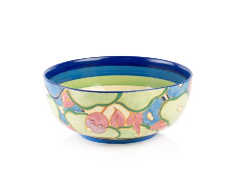 Clarice Cliff (1899-1972) BowlBlue chintz Fantasque rangemarked to the base23.5cm diameter x 10cm high.  With signs of age an