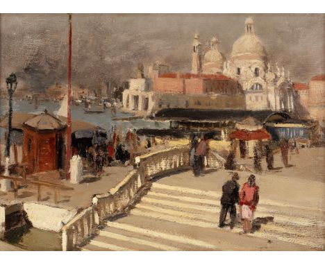 Impressionist SchoolGrand Canal, Veniceinscribed (to reverse)oil on board25 x 34cm.  Good condition.