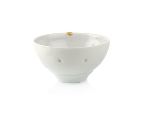Edmund de Waal (b.1964)Bowlporcelain, with a light celadon glaze and impressed detailimpressed potter's seal6.5cm high, 11cm 