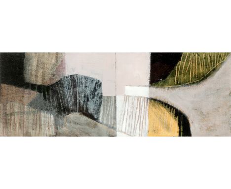 Vanessa Gardiner (b.1960)Volterra Italy, 1966signed and inscribed (to reverse)acrylic collage on board13 x 36cm.