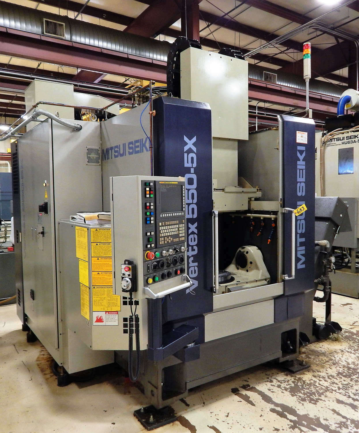 MITSUI SEIKI VERTEX 5505X 5AXIS CNC VERTICAL MACHINING CENTER, WITH