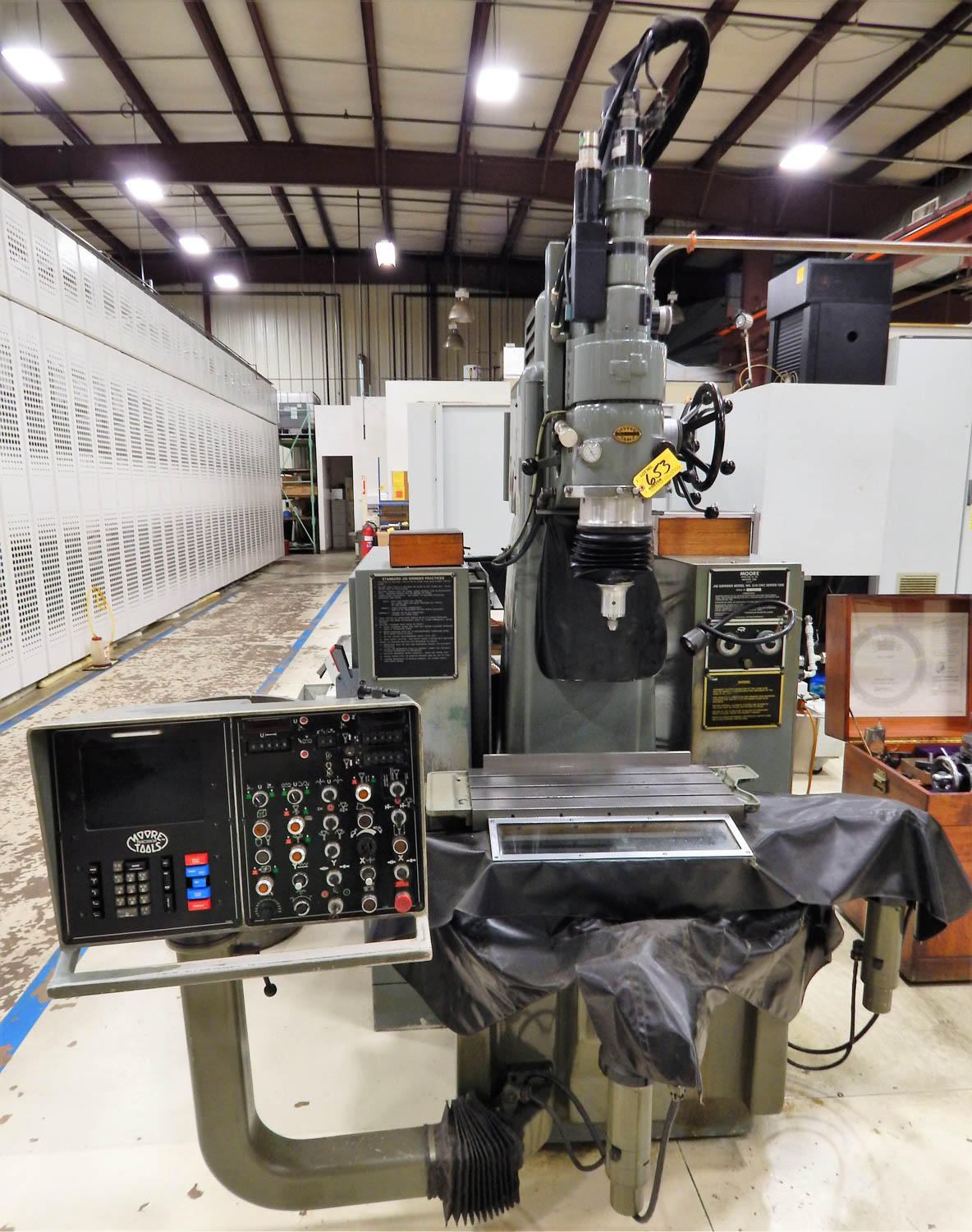 MOORE MDL. G18 SERIES 1000 CNC JIG GRINDER, WITH 11'' X 24'' WORKING ...