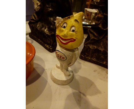 Cast iron Esso man, H: 18 cm