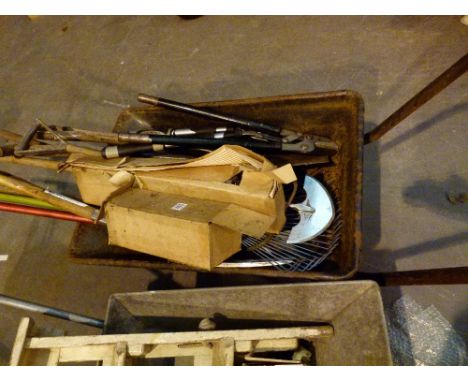 Wheelbarrow with tools 