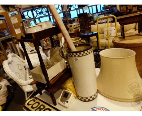 Mixed lot including  ceramic stick stand 