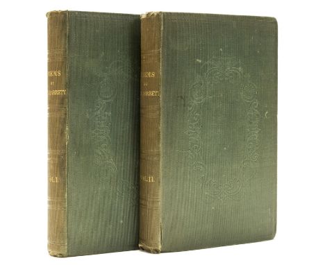 Barrett (Elizabeth Barrett) Poems, 2 vol., first edition, 8pp. publisher's catalogue dated January 1 1845 at beginning of vol